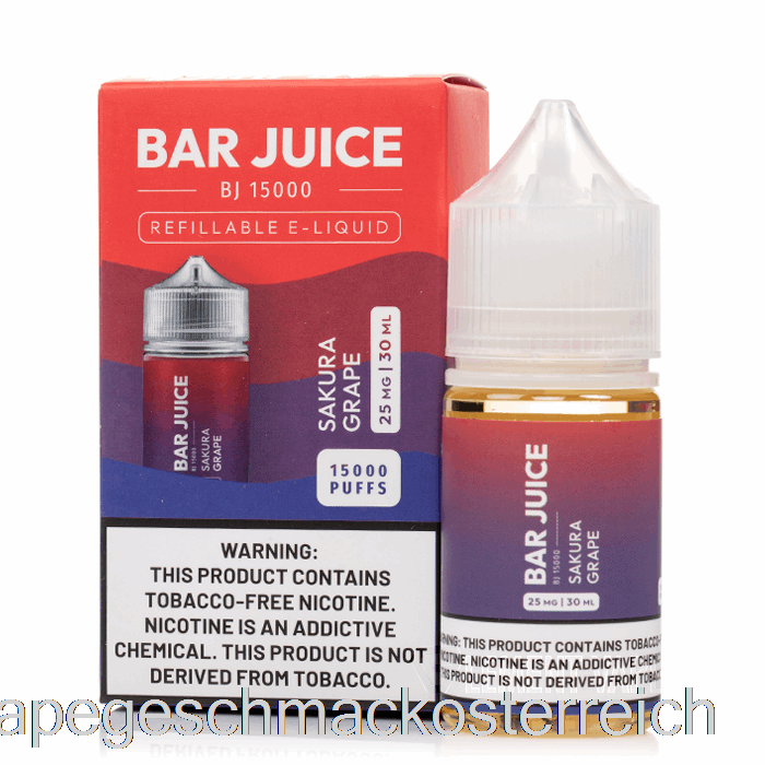 Sakura-Traube – Riegelsaft – 30 Ml, 25 Mg Vape-Geschmack